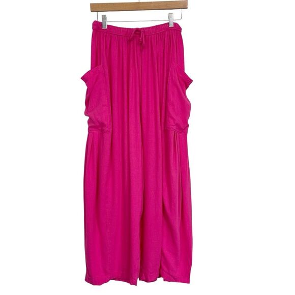 Free People Fuchsia Pink Quinn Wide Leg Pants S - Picture 3 of 9